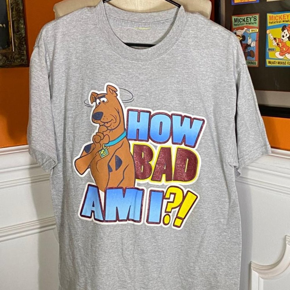 Vintage Cartoon Network Scooby Doo Two Sided Print T Shirt Size L